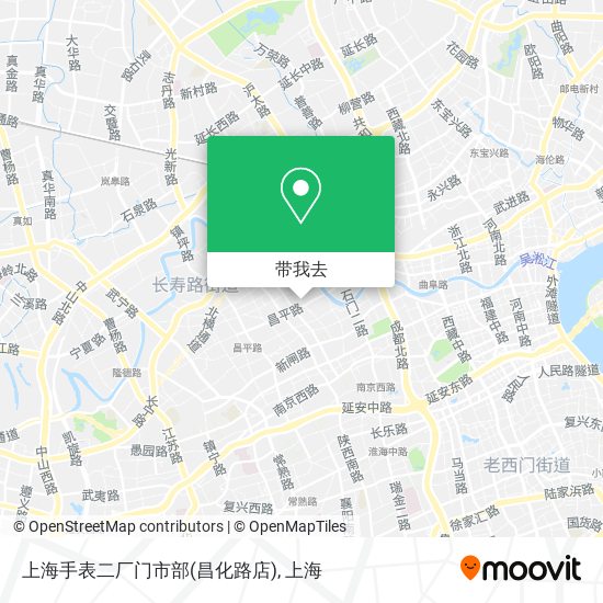 上海手表二厂门市部(昌化路店)地图