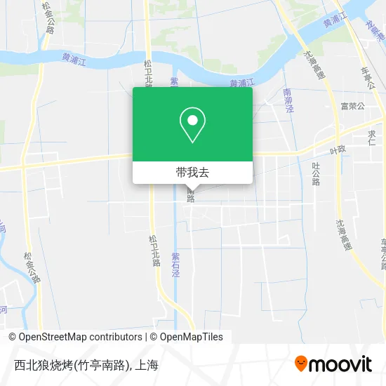 西北狼烧烤(竹亭南路)地图