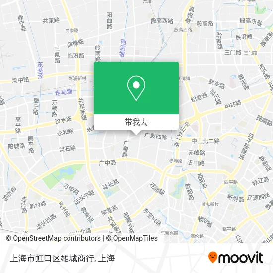 上海市虹口区雄城商行地图