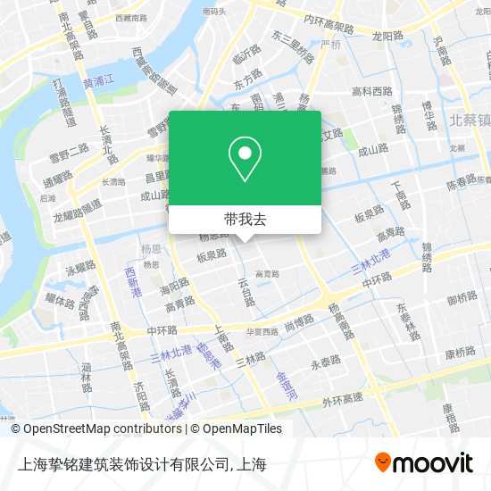 上海挚铭建筑装饰设计有限公司地图