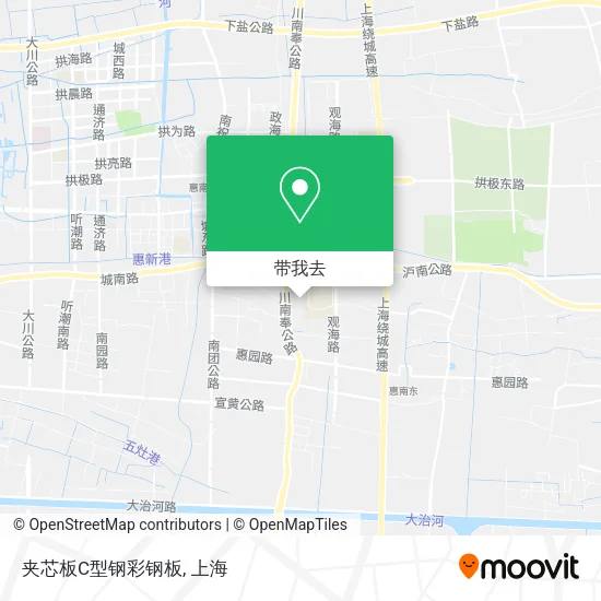 夹芯板C型钢彩钢板地图