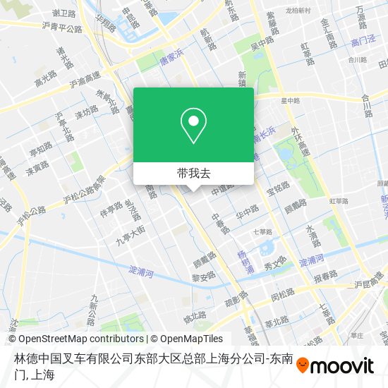 林德中国叉车有限公司东部大区总部上海分公司-东南门地图