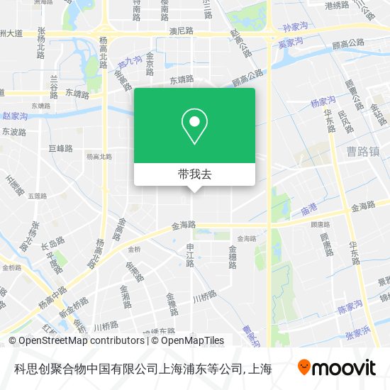 科思创聚合物中国有限公司上海浦东等公司地图