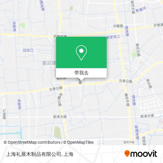 上海礼展木制品有限公司地图