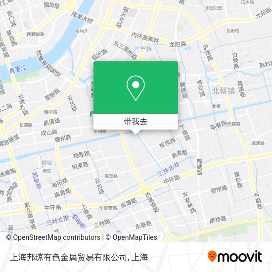 上海邦琼有色金属贸易有限公司地图