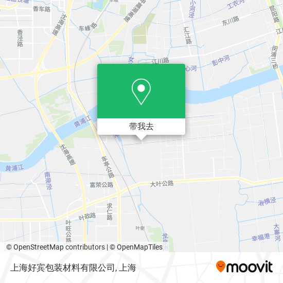 上海好宾包装材料有限公司地图