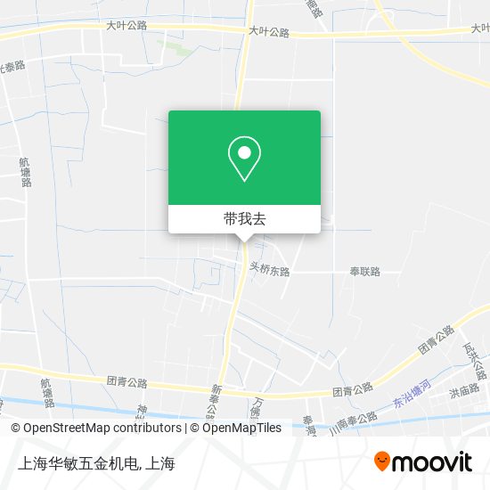 上海华敏五金机电地图