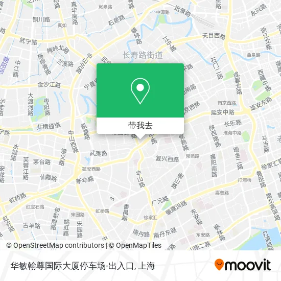 华敏翰尊国际大厦停车场-出入口地图