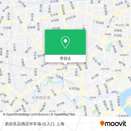 易佰良品酒店停车场-出入口地图