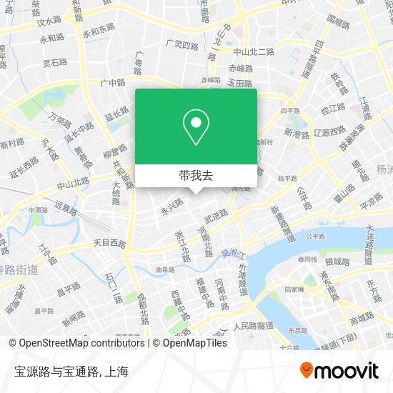 宝源路与宝通路地图