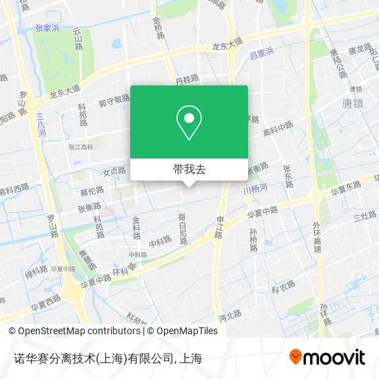 诺华赛分离技术(上海)有限公司地图
