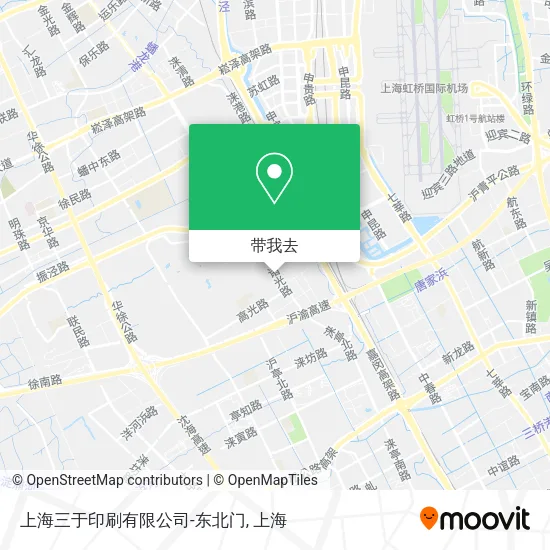 上海三于印刷有限公司-东北门地图