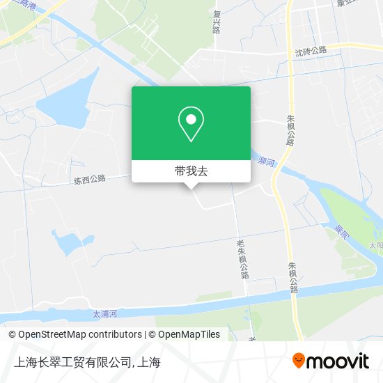 上海长翠工贸有限公司地图