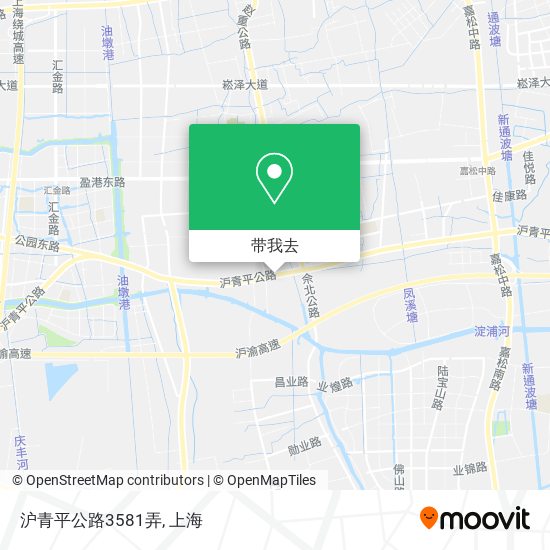 沪青平公路3581弄地图