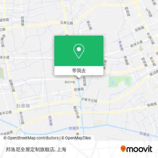 邦洛尼全屋定制旗舰店地图