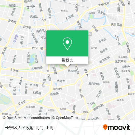 长宁区人民政府-北门地图