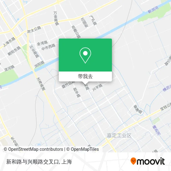 新和路与兴顺路交叉口地图