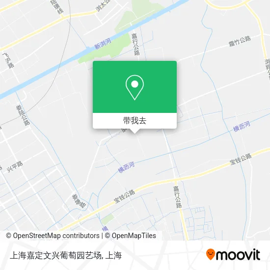 上海嘉定文兴葡萄园艺场地图