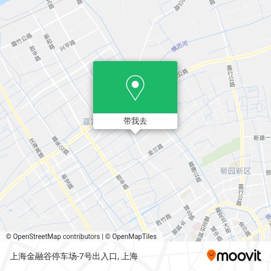 上海金融谷停车场-7号出入口地图