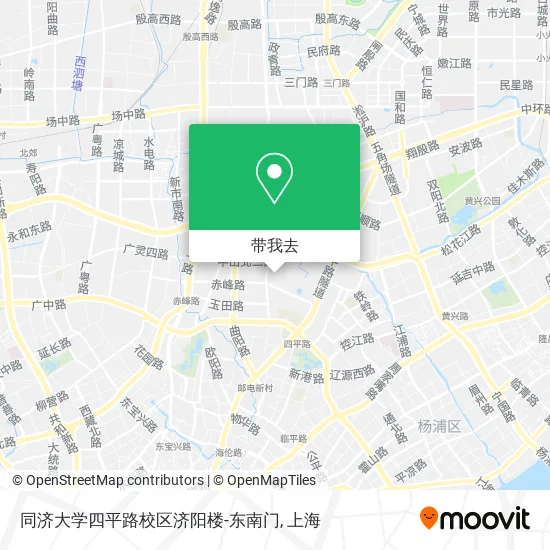 同济大学四平路校区济阳楼-东南门地图