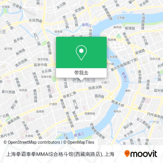 上海拳霸泰拳MMA综合格斗馆(西藏南路店)地图