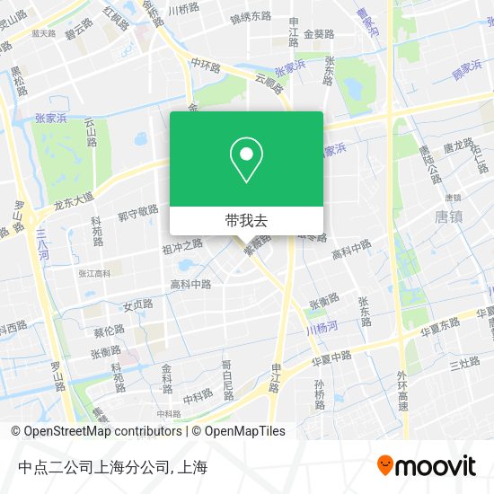 中点二公司上海分公司地图