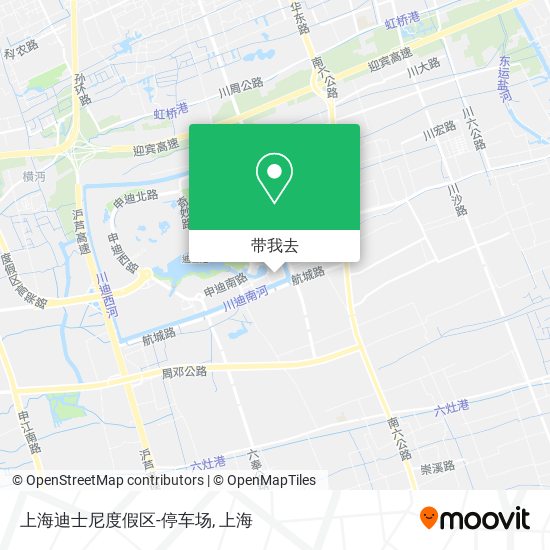 上海迪士尼度假区-停车场地图