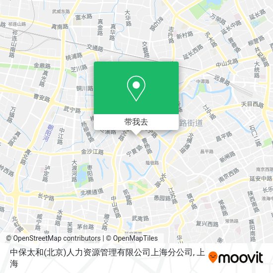 中保太和(北京)人力资源管理有限公司上海分公司地图