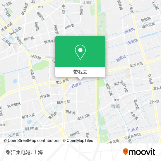 张江集电港地图