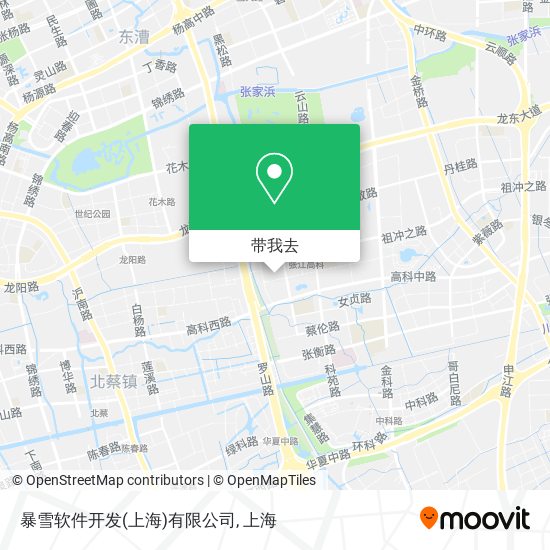 暴雪软件开发(上海)有限公司地图