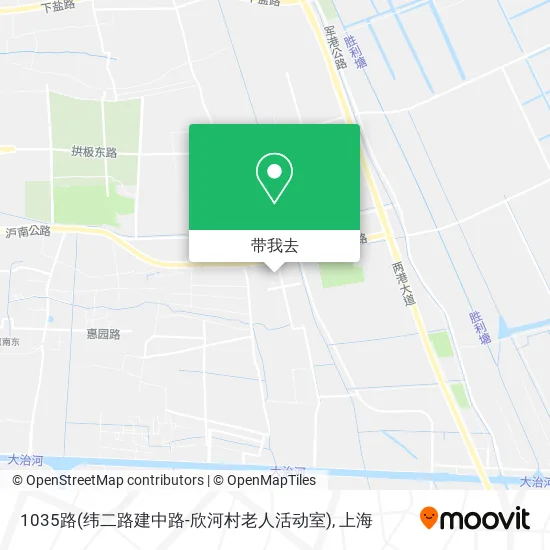 1035路(纬二路建中路-欣河村老人活动室)地图