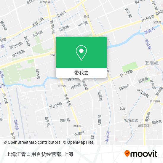 上海汇青日用百货经营部地图