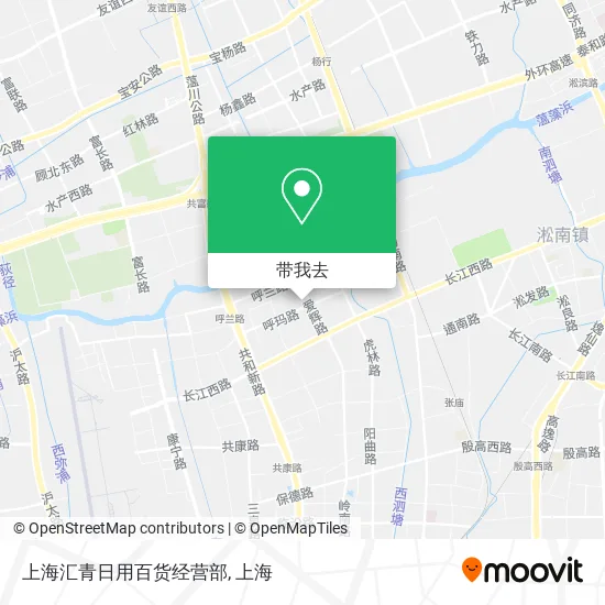 上海汇青日用百货经营部地图