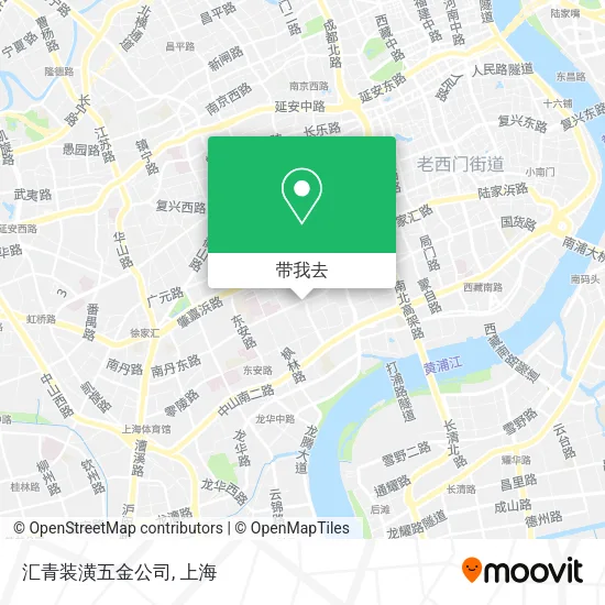 汇青装潢五金公司地图