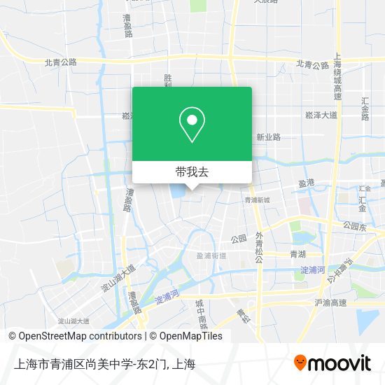 上海市青浦区尚美中学-东2门地图