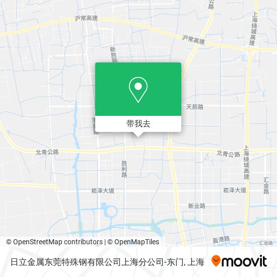 日立金属东莞特殊钢有限公司上海分公司-东门地图