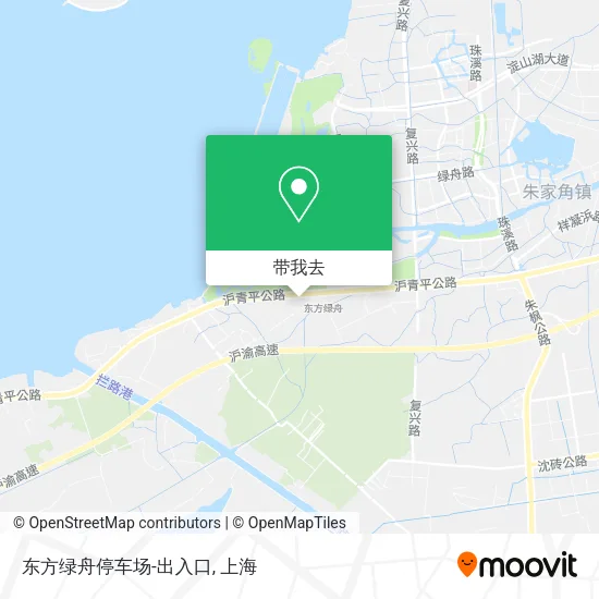 东方绿舟停车场-出入口地图