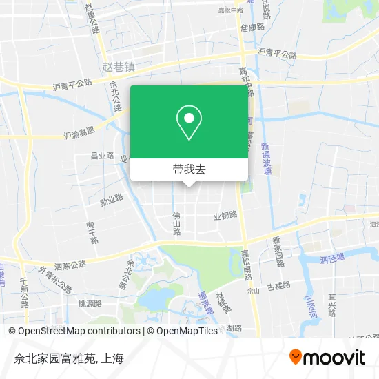佘北家园富雅苑地图