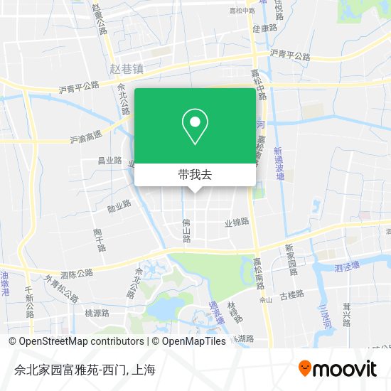 佘北家园富雅苑-西门地图