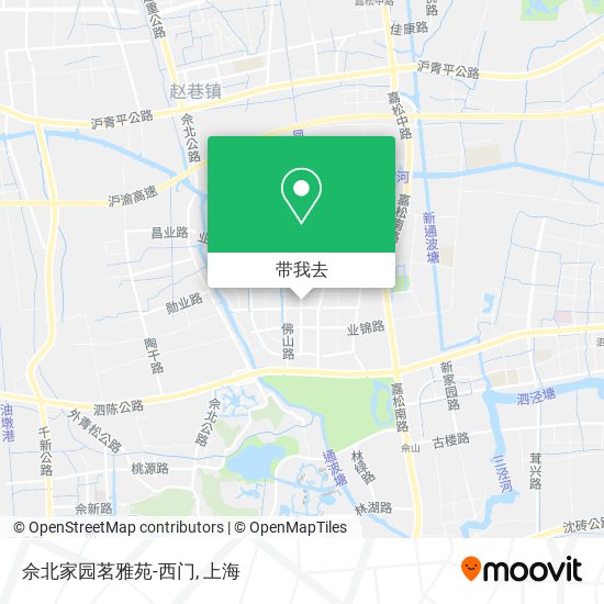 佘北家园茗雅苑-西门地图