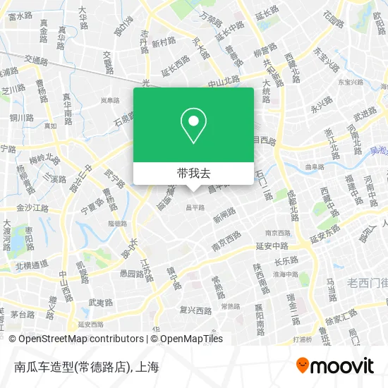 南瓜车造型(常德路店)地图