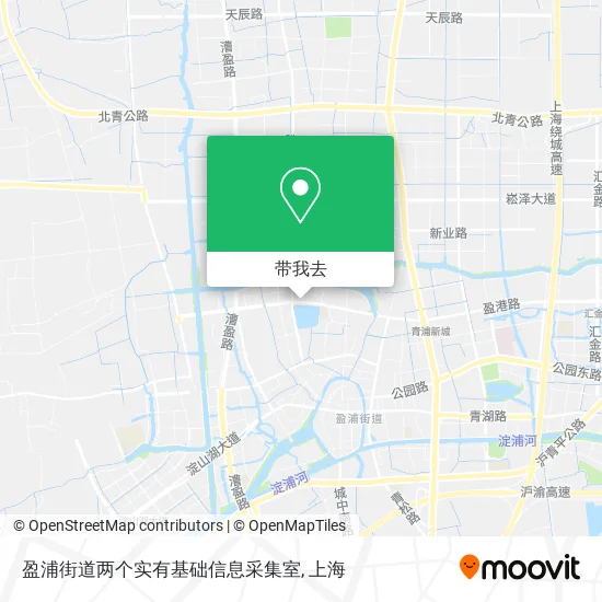 盈浦街道两个实有基础信息采集室地图