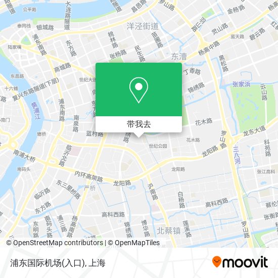 浦东国际机场(入口)地图