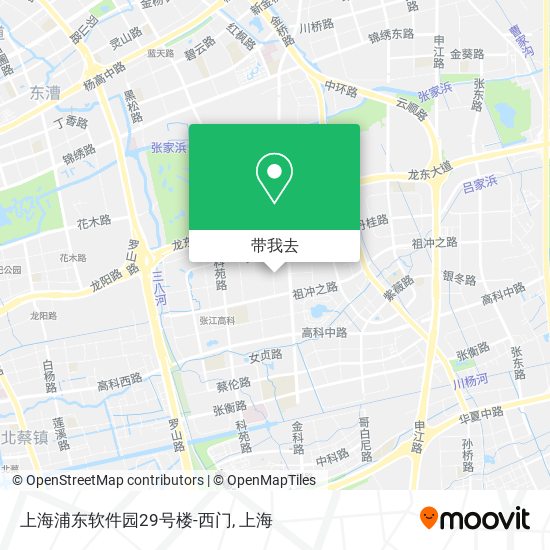 上海浦东软件园29号楼-西门地图