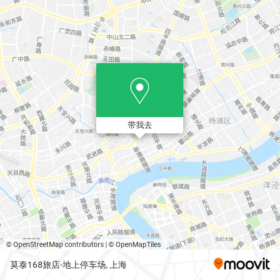 莫泰168旅店-地上停车场地图