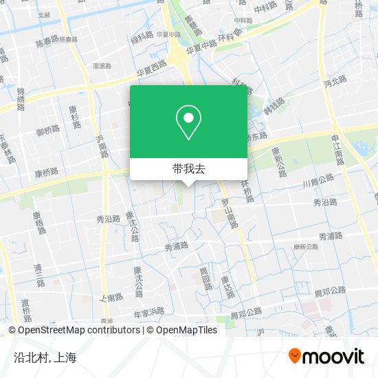 沿北村地图