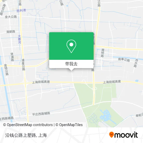 沿钱公路上塑路地图