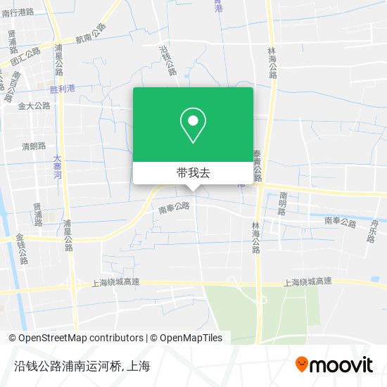 沿钱公路浦南运河桥地图