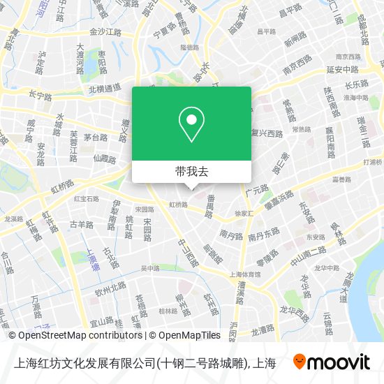 上海红坊文化发展有限公司(十钢二号路城雕)地图