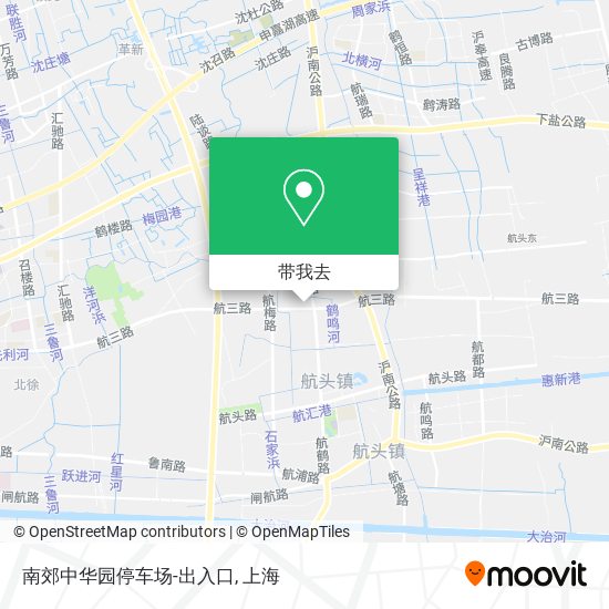 南郊中华园停车场-出入口地图